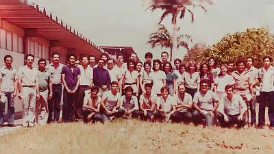 Turma de 1983 do curso de Engenharia Civil da Unifor (Foto: Arquivo pessoal)